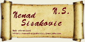 Nenad Šišaković vizit kartica